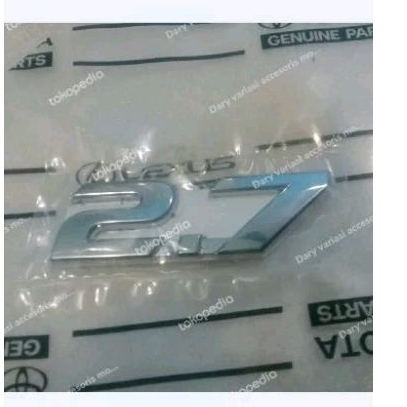 Emblem tulisan 2.7 original