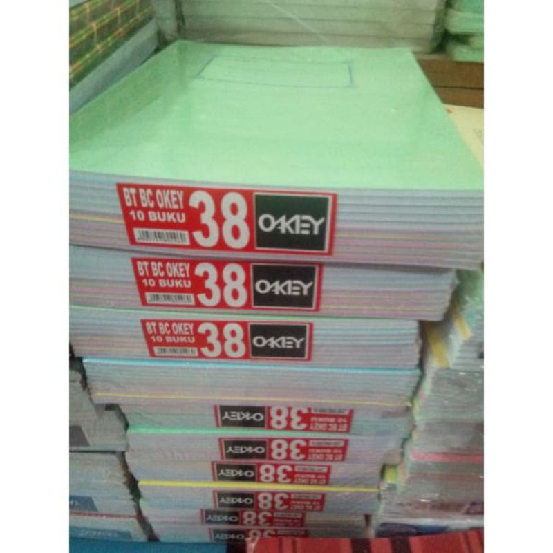 

PAKET 10 BUKU TULIS OKEY / 1LUSIN UKURAN 14 X 21 CM