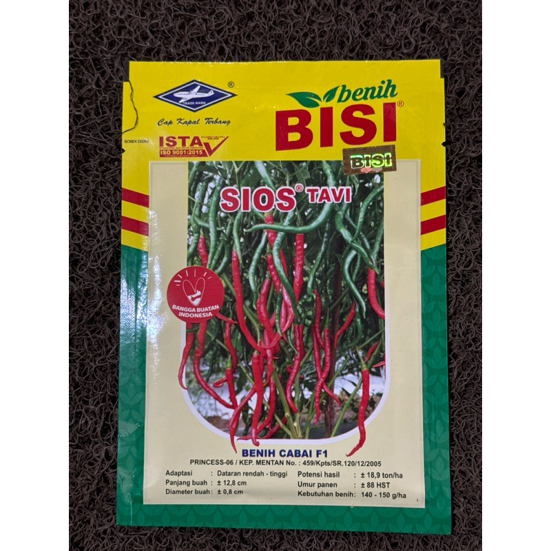 

Benih/bibit Cabai merah kriting Sios tavi 10Gr