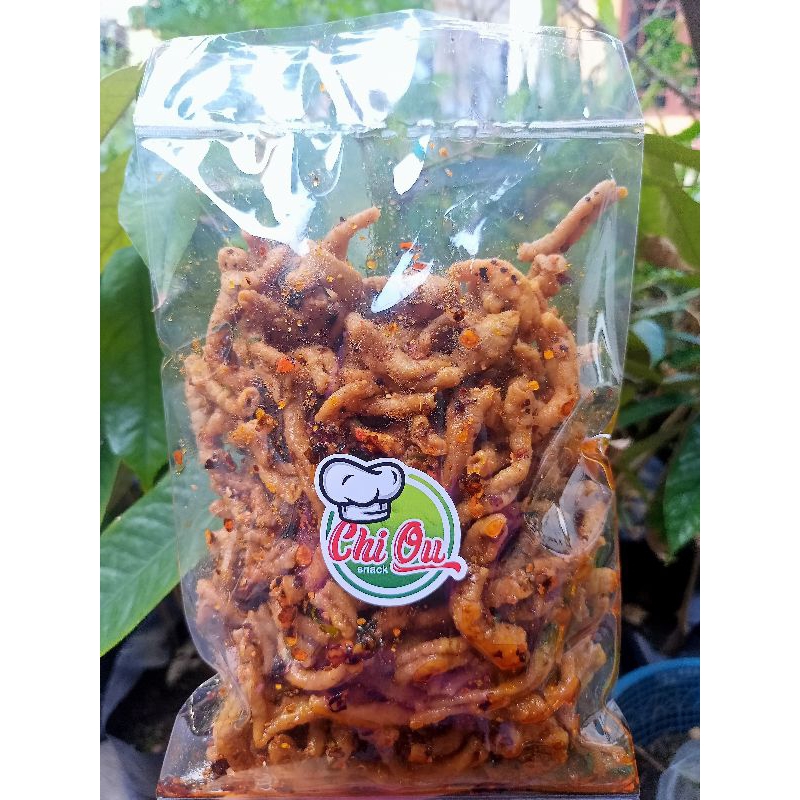 

Keripik Usus Pedas Daun Jeruk Pedas Nampol