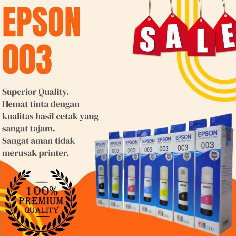 1 Set Tinta EPSON 003 -Original