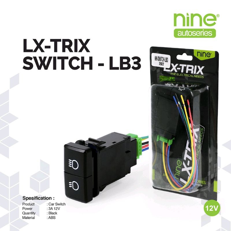 SAKLAR MOBIL SWITCH 2 TOMBOL FOGLAMP LAMPU TEMBAK 3 MODE NINESAKLAR MOBIL SWITCH 2 TOMBOL FOGLAMP LA