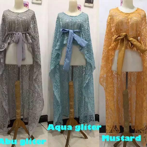 LONG CAPE BRUKAT PREMIUM