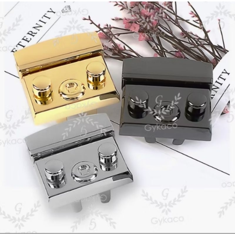 WK - Store | Aksesoris Tas Variasi V158 Kunci Cetet PURLA / Kunci Sodok / Kuncian Tas- Aksesoris Tas