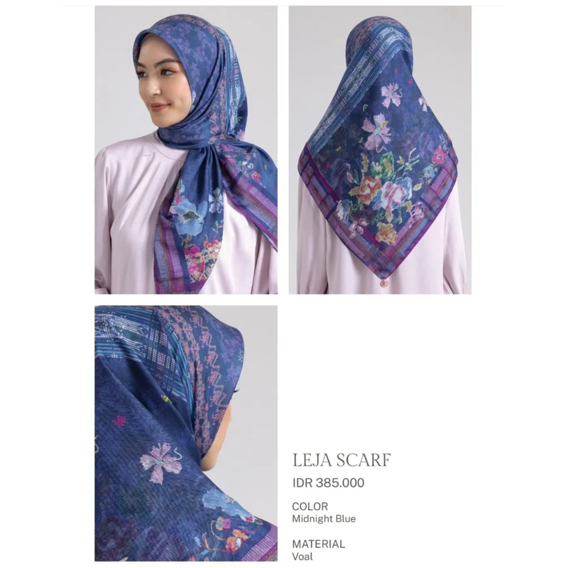 LEJA SCARF RIA MIRANDA, NEW ORIGINAL WITH BOX