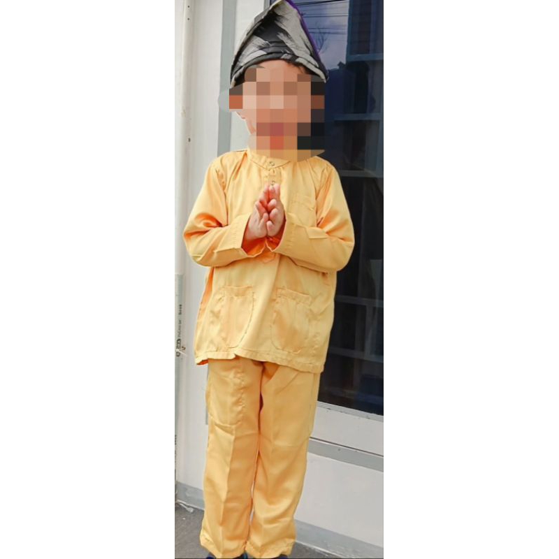 Baju Melayu Pontianak, Baju Telok Belanga Anak Kuning, Murah  Preloved