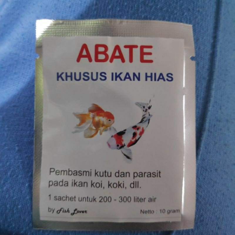 ABATE 10gr Obat Anti Kutu Parasit Ikan Koi Koki dll