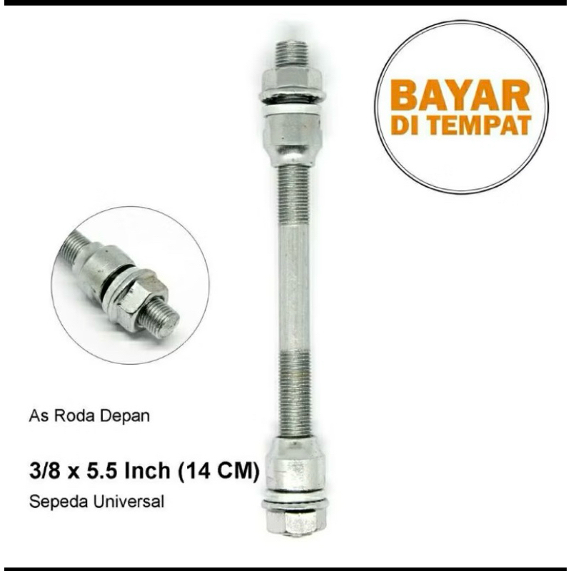 As Depan besar ukuran 15 Sepeda MTB Taiwan As Roda Depan Sepeda 14 cm BMX MINION CTB FEDERAL