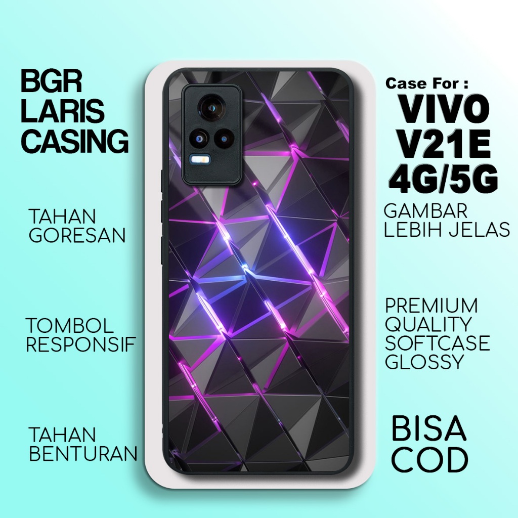 Case Vivo V21E 4G Terbaru Kubik Casing Vivo V21E 5G Termurah Hardcase Softcase Glossy Terlaris