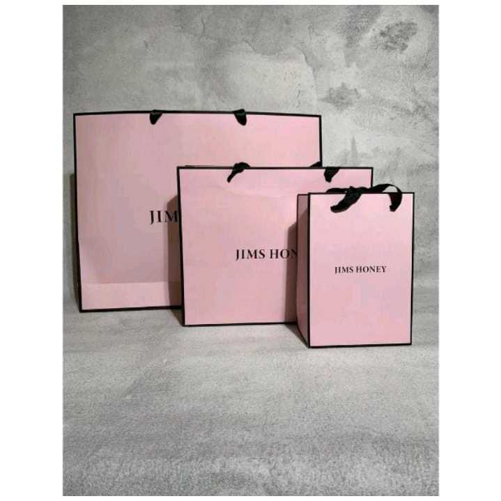 

PAPER BAG JIMS HONEY PINK ALL SIZE
