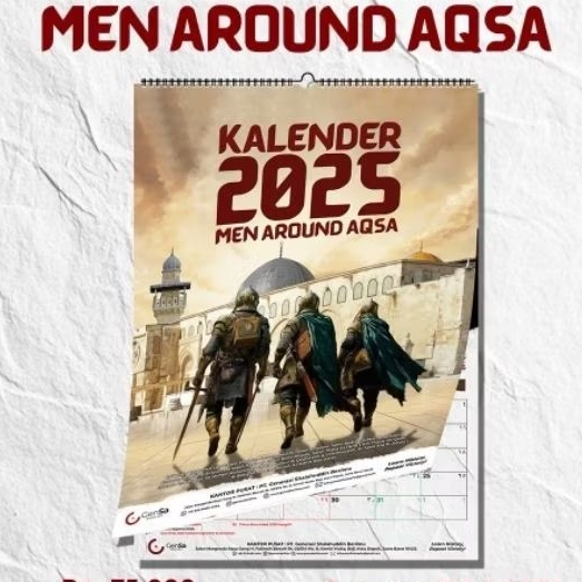 

Kalender Dinding 2025 Men around aqsa Ammar ar risalah Gensa gen saladin berilmu
