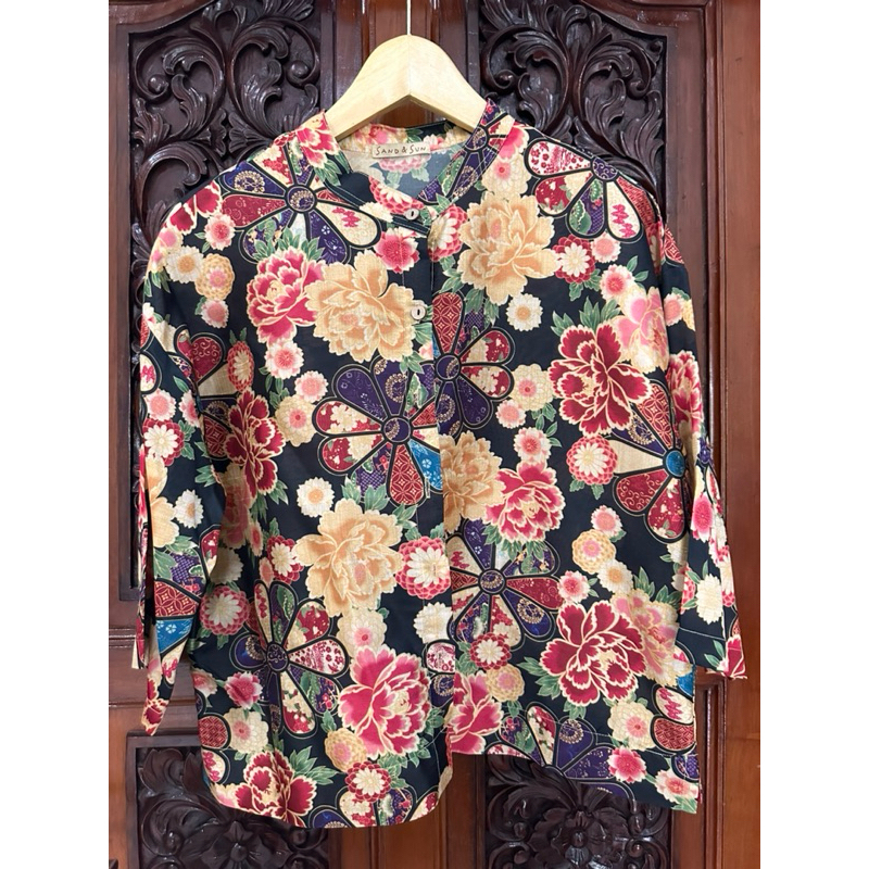 Blouse Katun Silk Motif