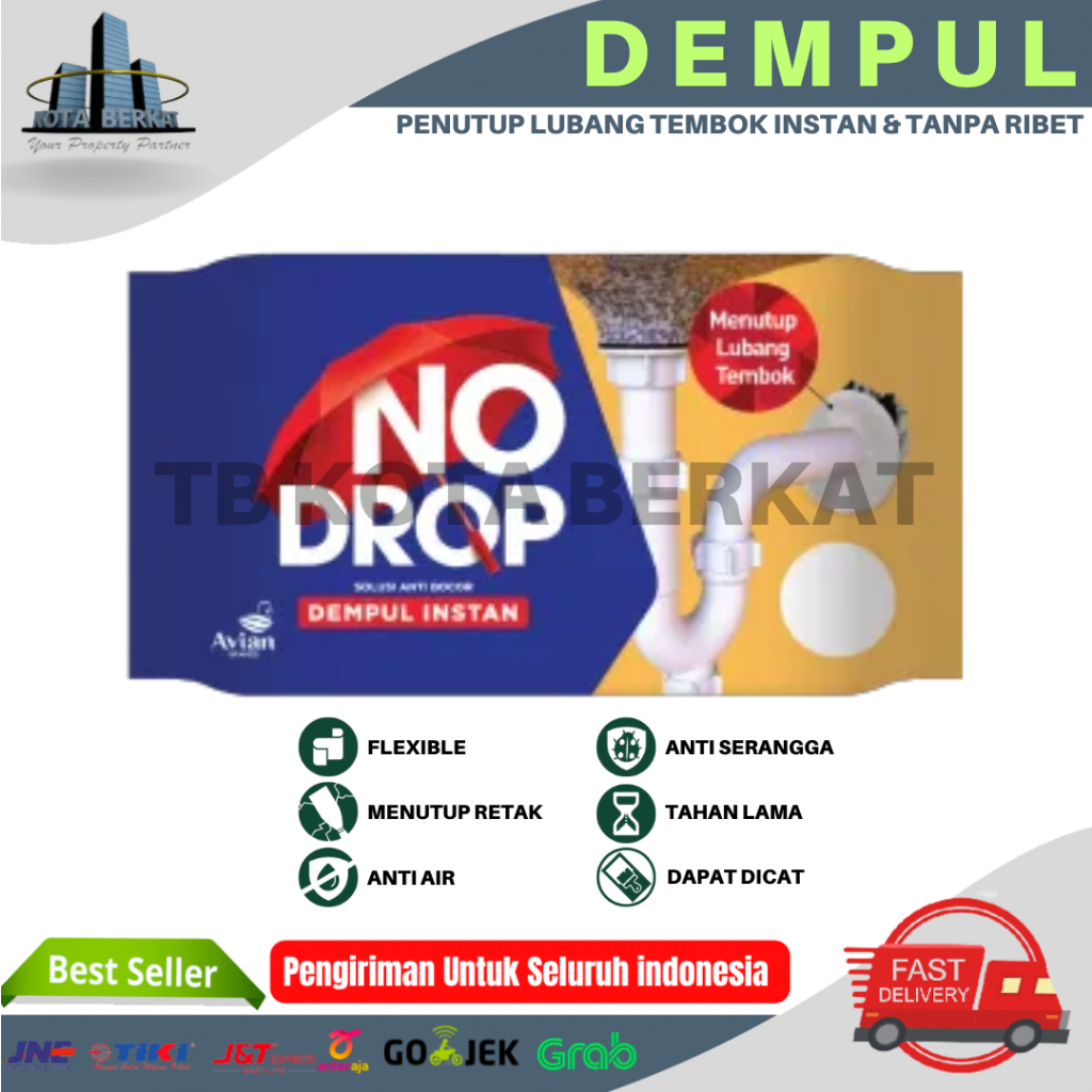 DEMPUL INSTANT NO DROP / PENUTUP RETAK TEMBOK / NO DROP DEMPUL INSTANT