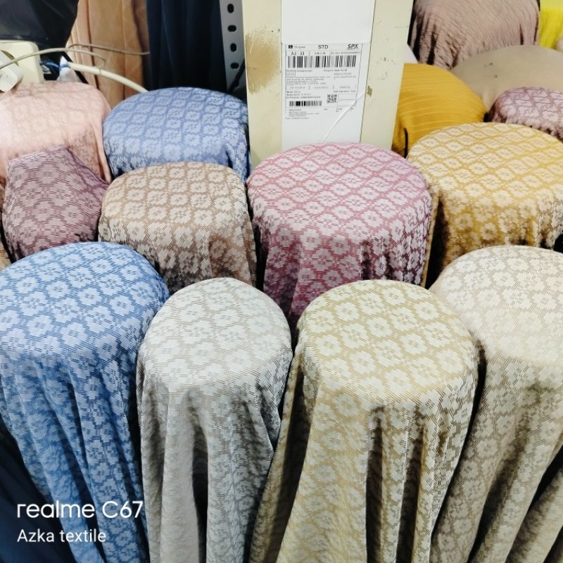 bahan katun doby Amaya embos ( harga 0'5mtr/50cm)