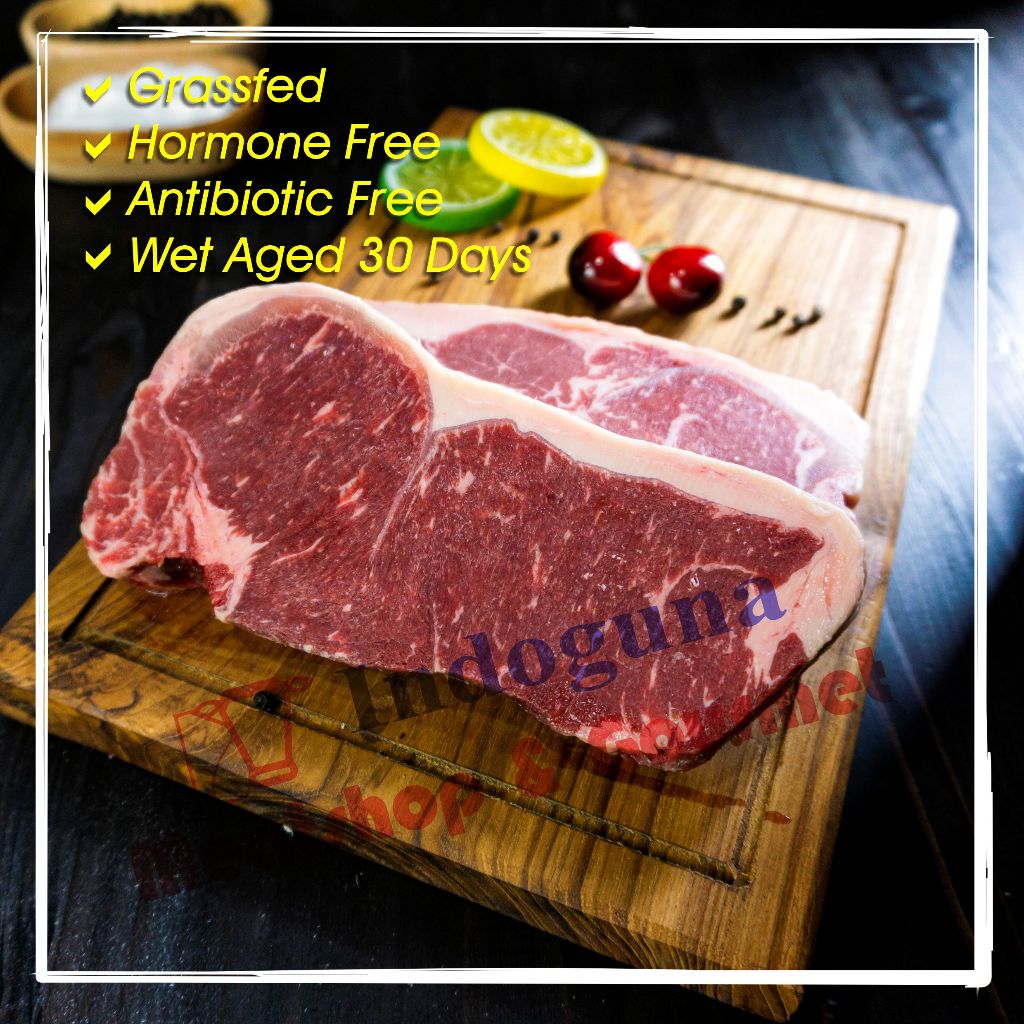 

Aussie Australian Beef Striploin Sirloin PR Red Gum Steak