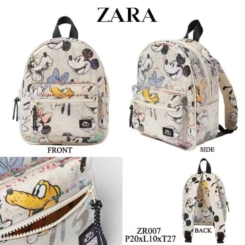 Tas ZR Kids Tas Backpack ZR Tas ransel anak perempuan tas sekolah TK PAUD NGAJI motif kartun backpac