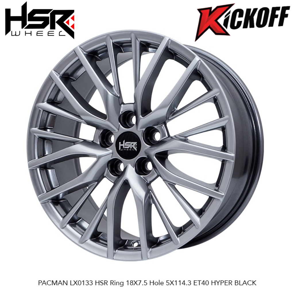 VELG RACING HSR PACMAN LX0133 RING 18 COCOK BUAT MOBIL TERIS XPANDER HRV DLL