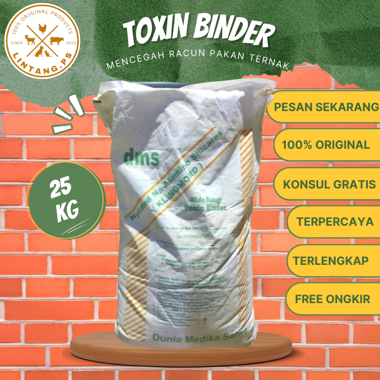 Toxin Binder 25 kg Grosir - Pakan Ternak Anti Jamur - Toxin Binder Pakan Ternak 25 Kg - Toxin Binder