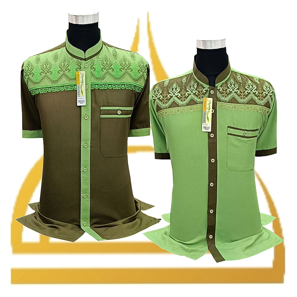 Baju Koko Eternity Atasan Muslim Pria Lengan Pendek Katun