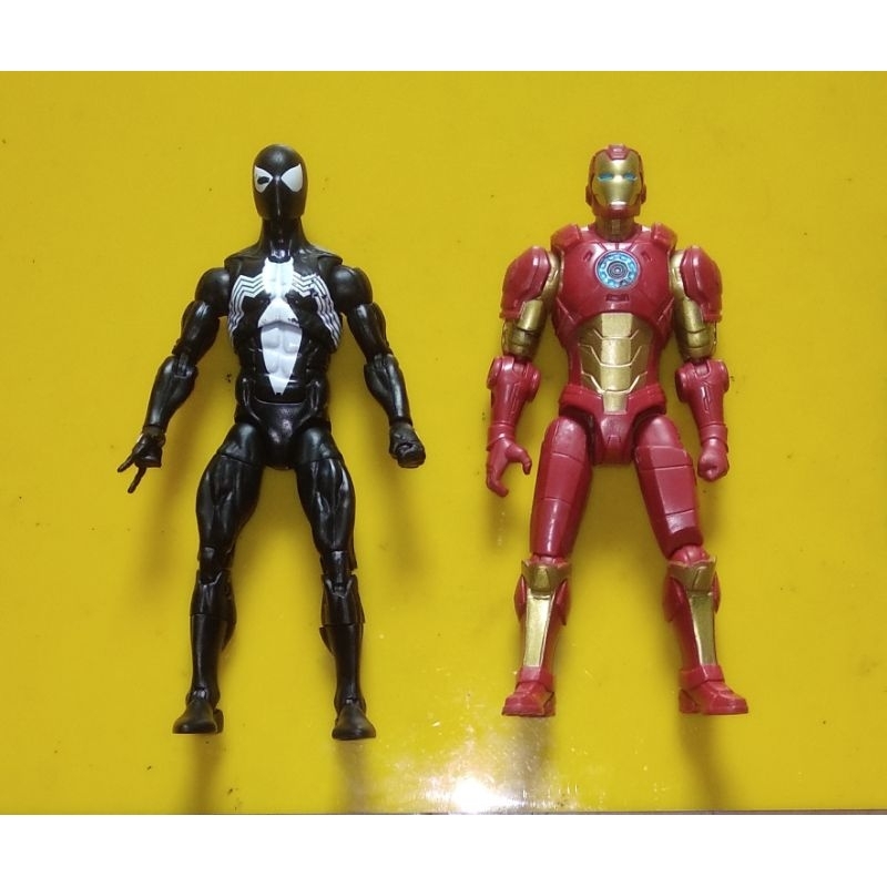 Mainan Action Figure Iron Man Jadul & Spider-man Venom Original Hasbro Full Altrikulasi