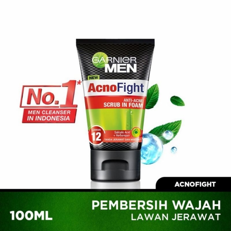 Garnier Men Acno Fight Scrub Foam 100ml & 50ml