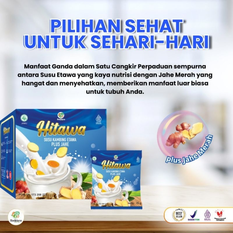 

H|T∆WA SACHET - Isi 40 Sachet Susu Kambing Plus Jahe Herbal Mencegah Asam Urat