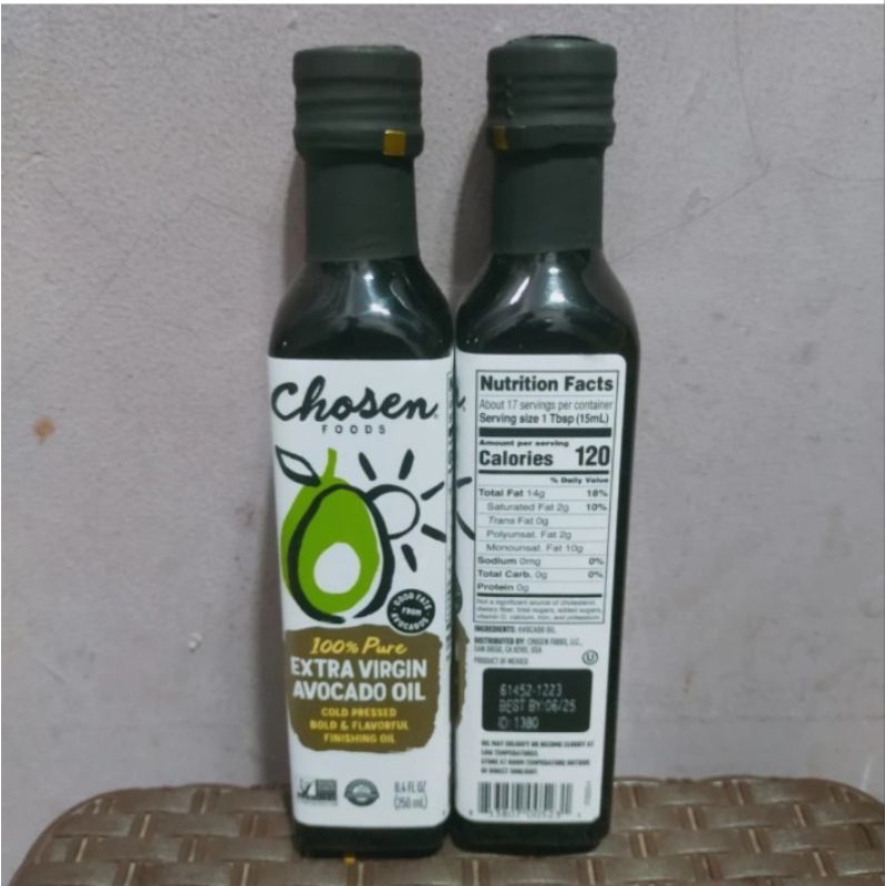 

choosen foods extra virgin avocado oil 250ml btl minyak alpukat