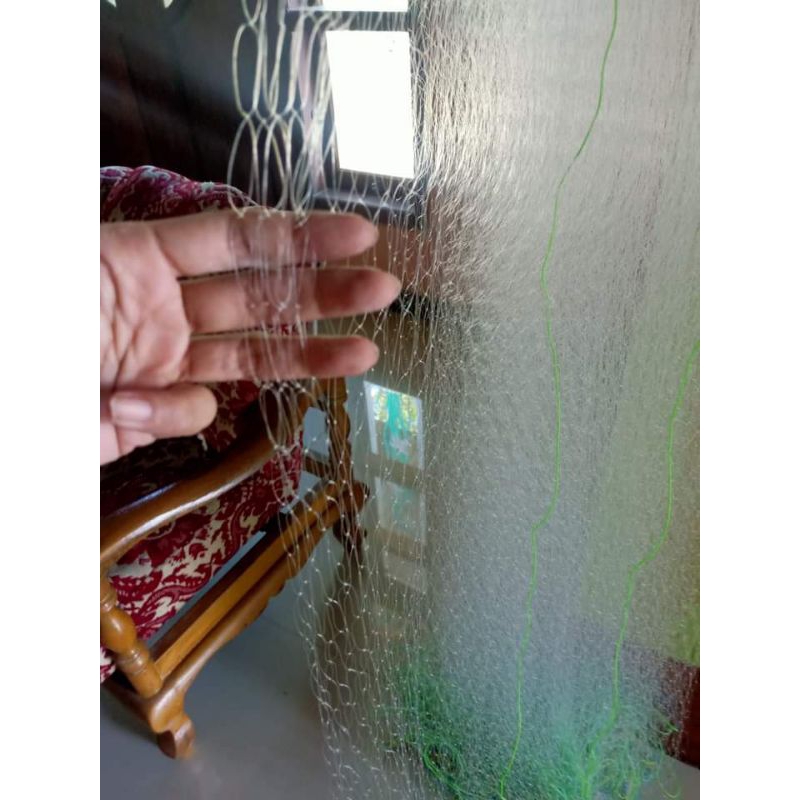 Jaring ikan siap pakai panjang 50mtr 3jari