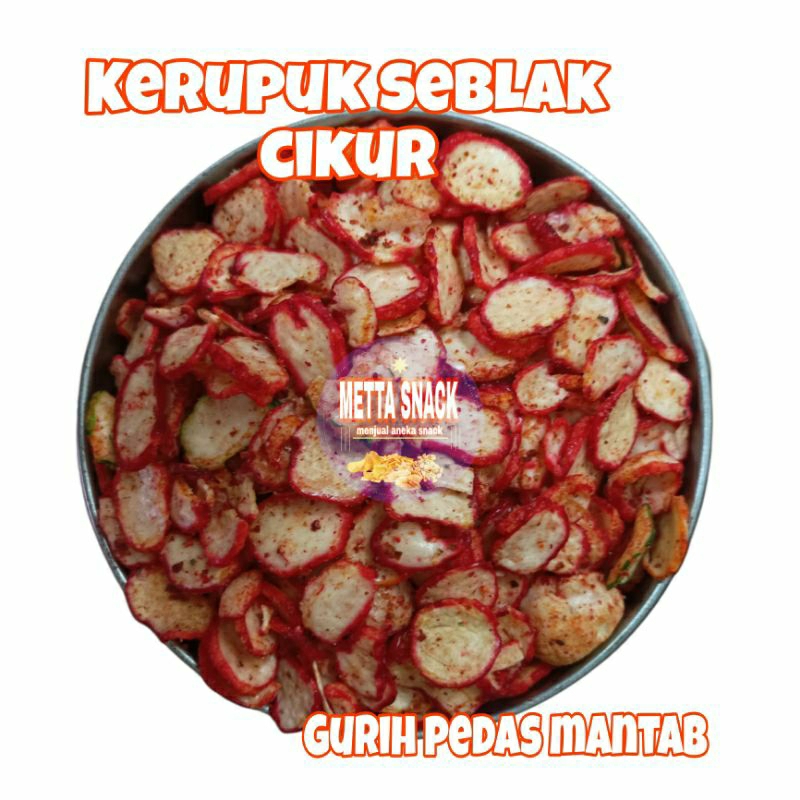 

Krupuk Seblak Rasa Kencur Pedas 250 Gram