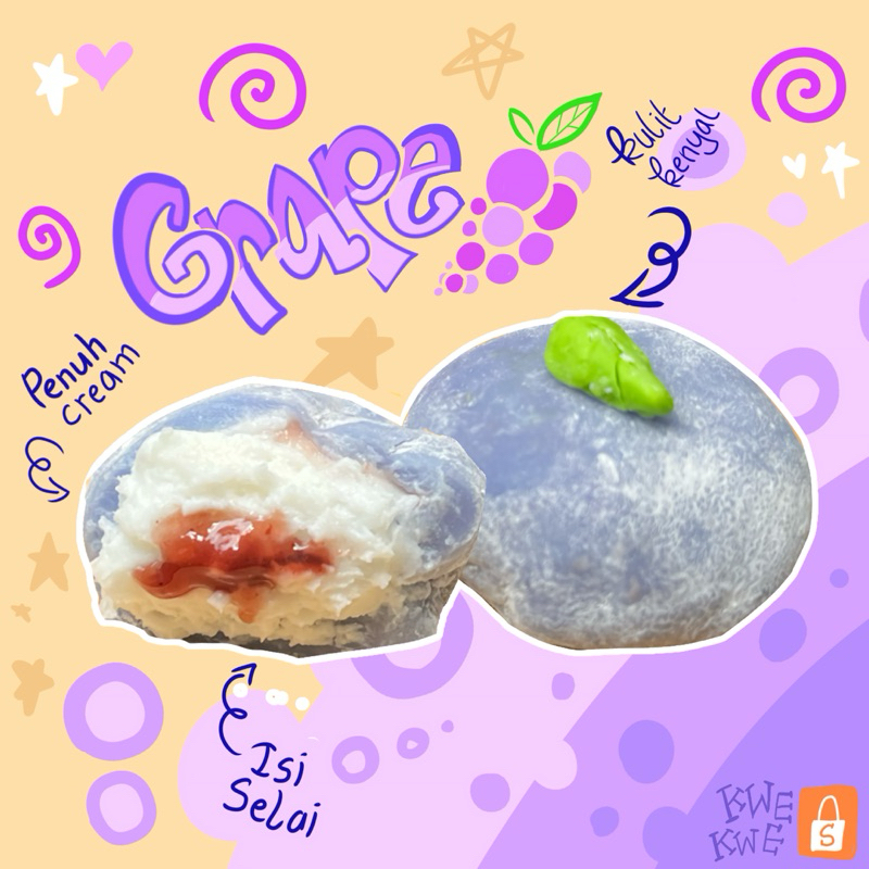 

GRAPE/ANGGUR MOCHI - Freshly Homemade by KweKwe