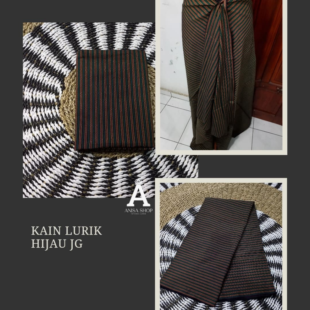 Kain Tenun Lurik Hijau JG