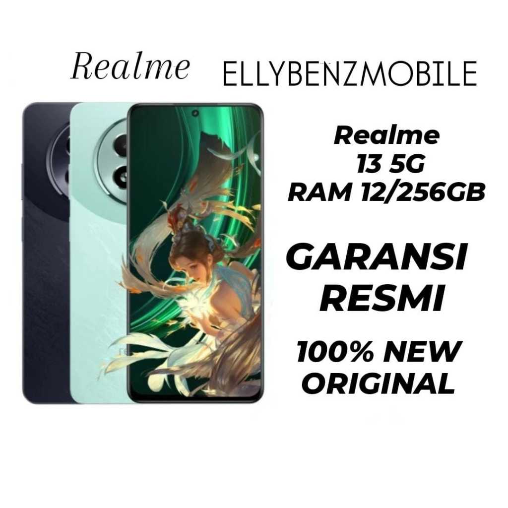 Realme 13 5G (12/256GB) NFC SD685 12GB/256GB 5G New Garansi Resmi