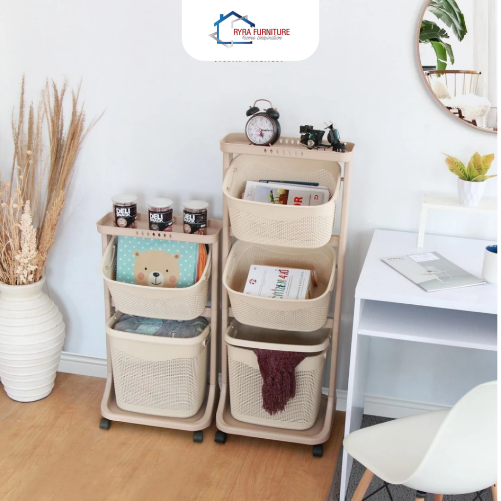 OLYMPLAST OFT 03/RAK SUSUN PLASTIK/TROLI SUSUN PLASTIK/KERANJANG LAUNDRY/RAK SUSUN SERBAGUNA