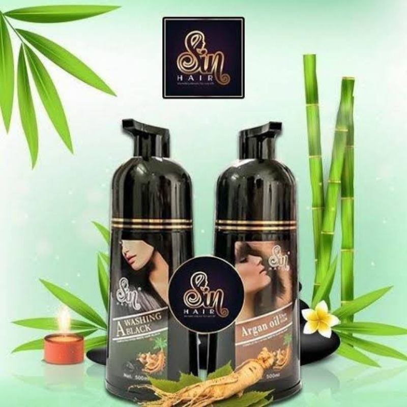 READY SHAMPOO SIN HAIR ORIGINAL DARI TANAMAN HERBAL JAPAN.  1 BOTOL 500ML ANTI UBAN PENGHILANG UBAN 