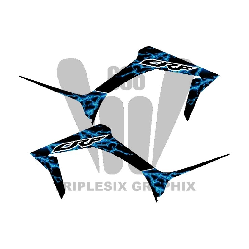 STRIPING NEW CRF 150L STRIPING ORI VARIASI CRF STIKER CRF PETIR