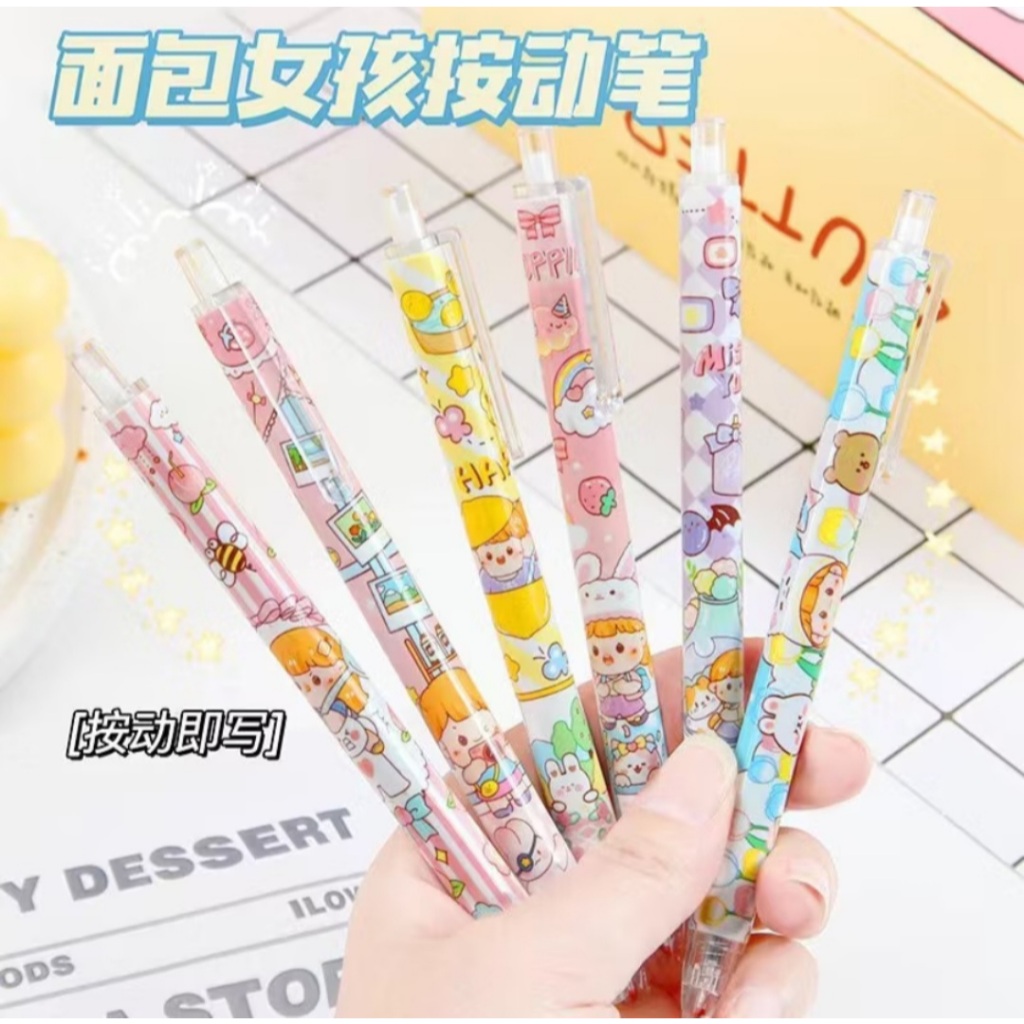 

Pen Gel Hitam Pen Lucu Pen Anak Kartun Cewe Bobba Bunny Kelinci