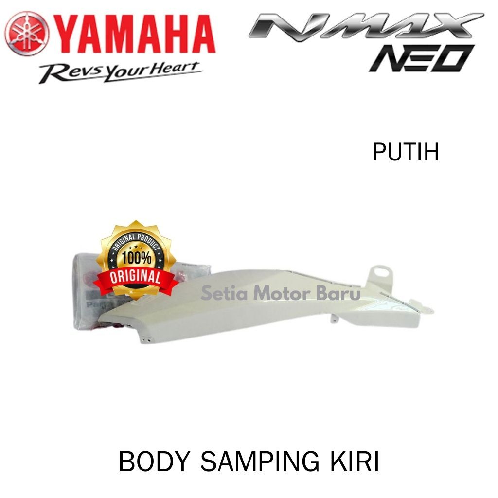 Cover Body Bodi Samping Kiri Putih New Nmax N Max Neo S Ori Asli Yamaha