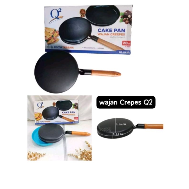Wajan Crepes/ Crepes Pan/ Wajan Pembuat Crepes