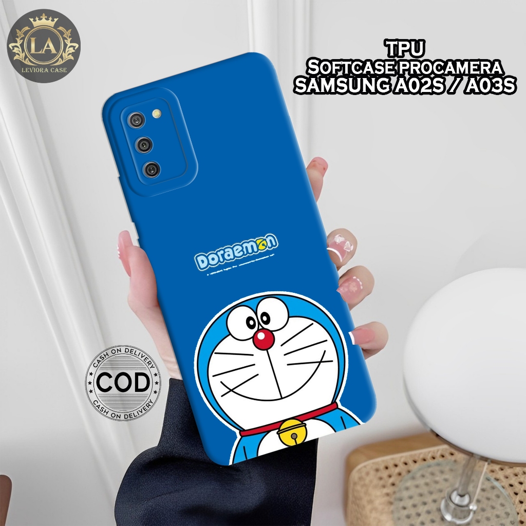 Case Samsung A03S / A02S Terbaru - Leviora Case - Fashion Case Doraemon - Softcase Samsung A03S / A0