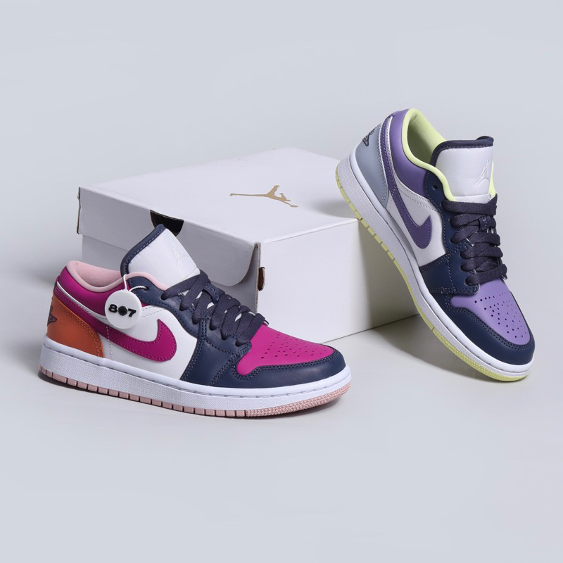 Asli & Ready Air Jordan 1 Low Purple Magenta