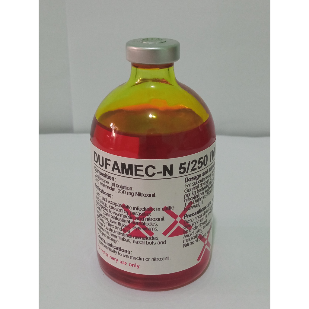 DUFAMEC N 5/250 INJ 100 ml | Obat Cacing Hati Cacing Mata dan sejenisnya Sapi Paling Ampuh | Obat Ca