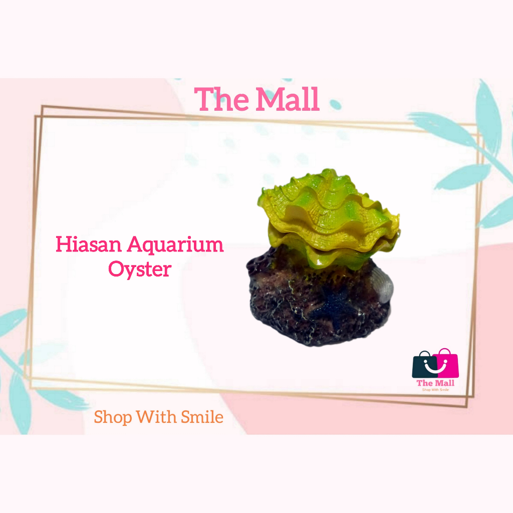 (The Mall) Hiasan Aquarium Kerang Mutiara Dekorasi Akuarium Oyster