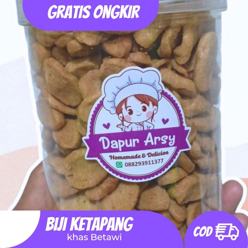 

KUE BIJI KETAPANG | Manis Empuk Renyah Dan Gurih | Kemasan Toples 750ml