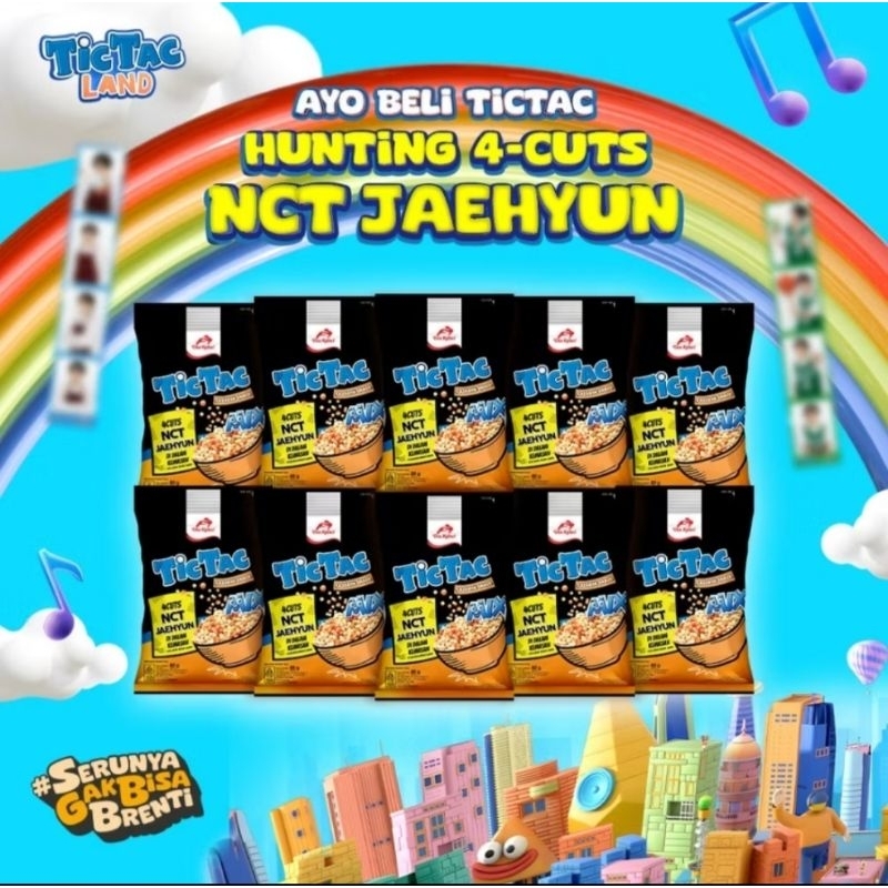 

[HARGA PER 1 PCS] Tic Tac Snack Pilus 80gr Cemilan Tictac Edisi NCT 4 CUTS Jaehyun edition