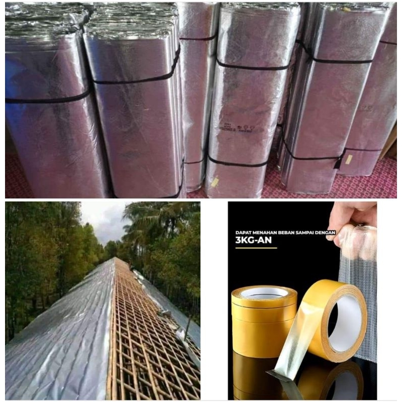 alumunium foil atap kandang 120x400 cm