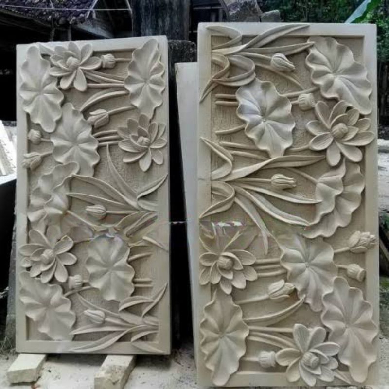 BATU ALAM RELIEF ORNAMEN HIASAN DINDING