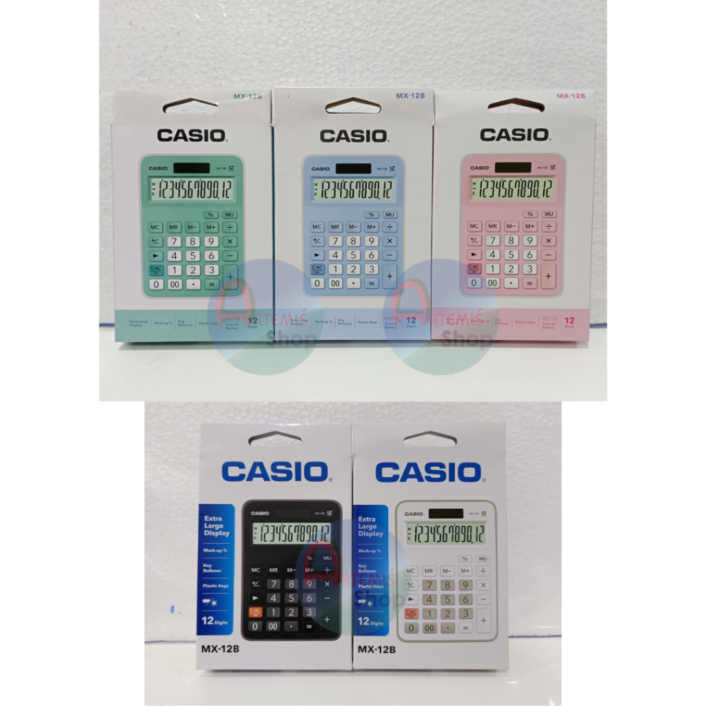 

Kalkulator Dagang CASIO MX-12B Warna 12 digit