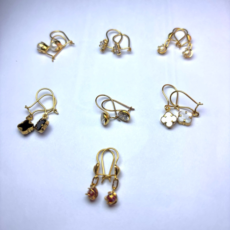 anting jepit (Emas Asli 1gr)