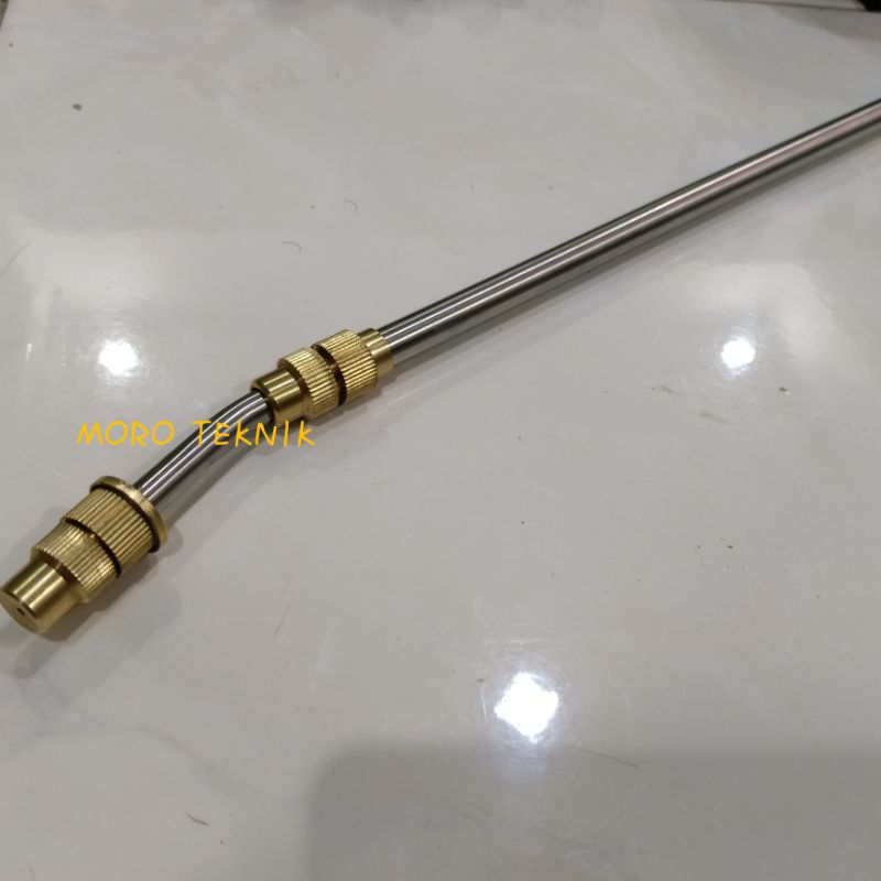 STIK SPRAYER ELEKTRIK KUNINGAN UJUNG BENGKOK , NOZZLE KUNINGAN BISA PANJANG PENDEK