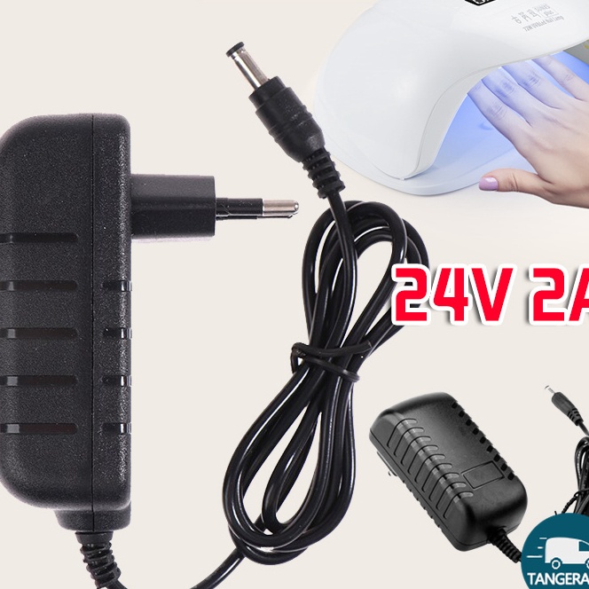 KI3 EU AC ADAPTER 24V 2A Power Adapter Untuk LED Strip Dan Lampu LED UV Nail Art